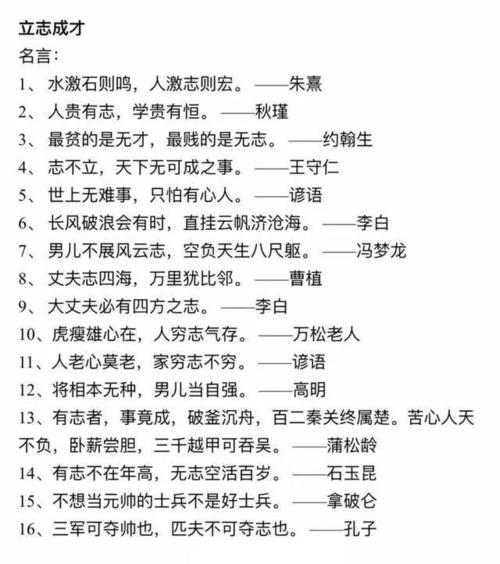 作文谚语积累