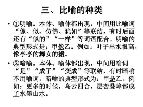 用春雨的比喻