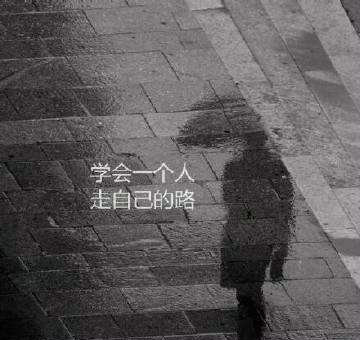 人们总是必须学会自己成长，并随着旅程的孤独而成长