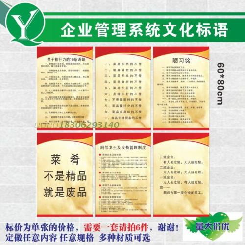 厨房口号