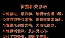 小学关于24节气的谚语