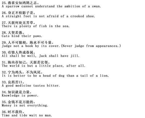 经验英语谚语