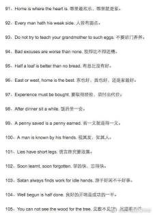 20英语谚语短
