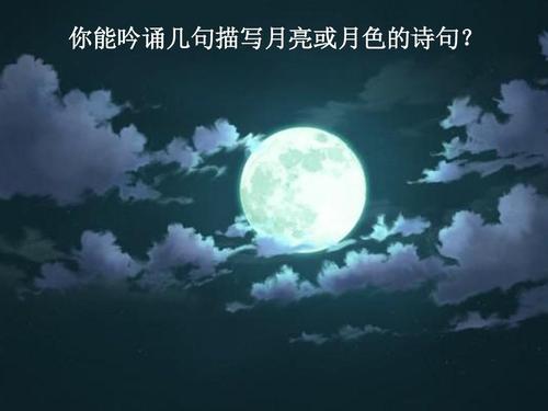 描写夜晚的诗