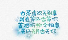 经典语录：纵然相思入骨，纵然万劫不复 ，我只愿你眉眼如初 ，风华如故