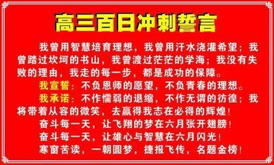 300天冲刺宣誓