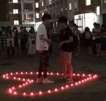 初中学生表白
