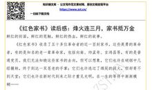 红色家书读后感