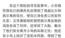 金银岛读后感100字