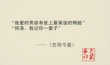 言情小说的经典语句