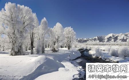 一系列描述雪的美丽句子