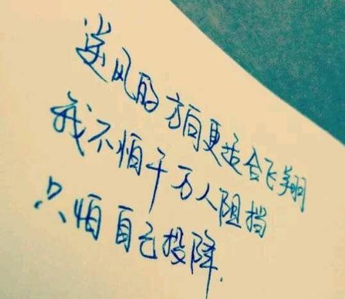 鼓舞人心的声明