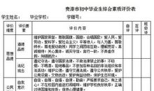 八年级学生综合性评语