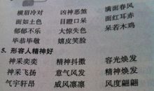 描写人神情的成语