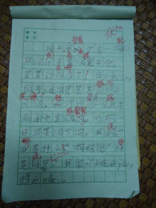 四年级优秀作业：朋友