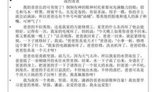 写人作文：《超越负责的那个她》