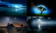 描写月亮月光的句子