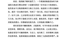 老人与海摘抄赏析