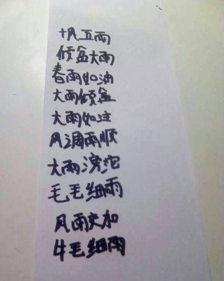 描述雨的成语是什么