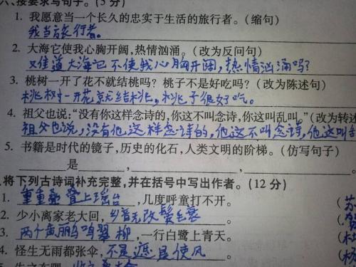 用句子说话