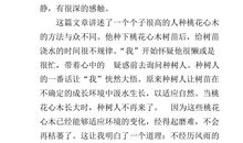桃花心木读后感作文