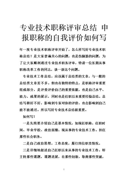 标题审查和自我评估