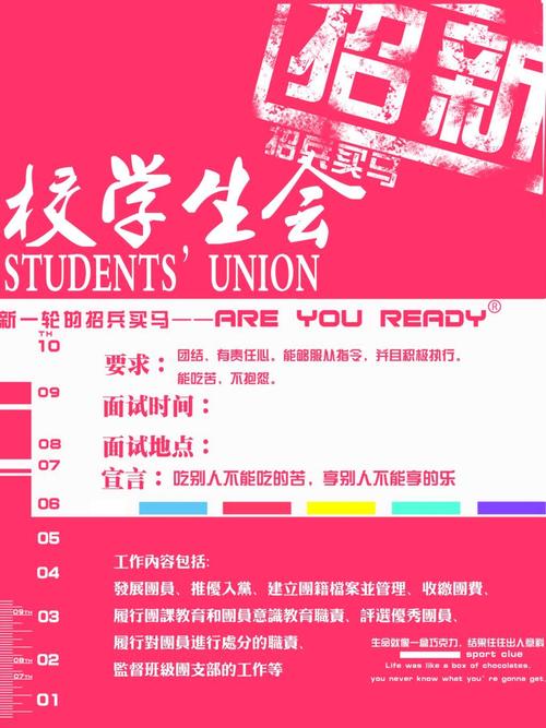 学生会招募新口号