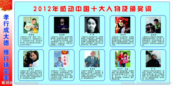 2015年感动的十大中国人的感受