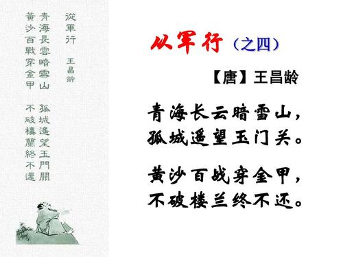 如果你不破坏楼兰，就不会退还整首诗