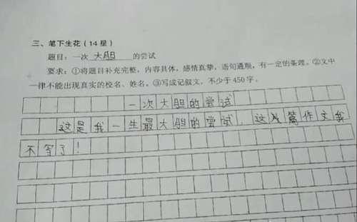 严格用一句话