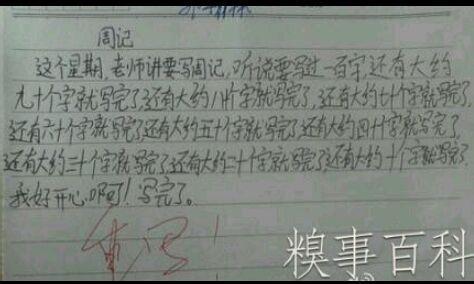 每周日记250字