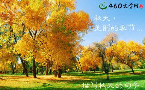 赞美秋天的经典句子