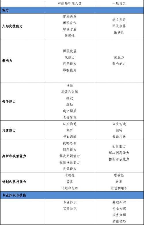 员工的工作能力评论