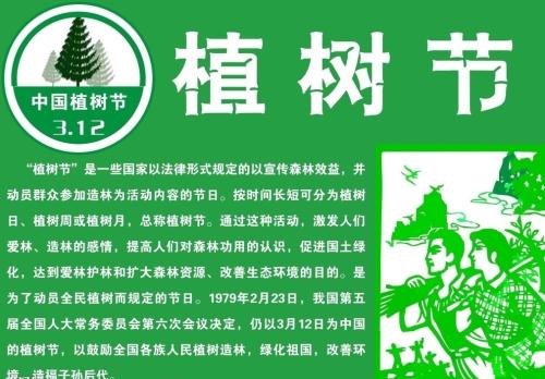 植树节信息收集
