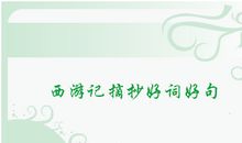 西游记片段摘抄