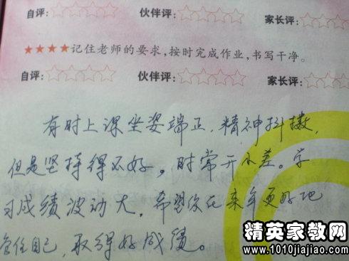 选定的学生评论