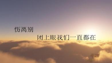 伤心的离别词
