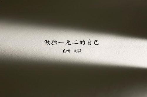 让我们来谈谈邓子琦的讲话：爱自己的独特性