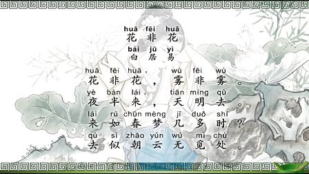 白居易：花不是花