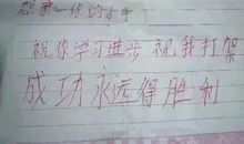 最牛小学生情书