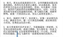 描写秋天风景的句子