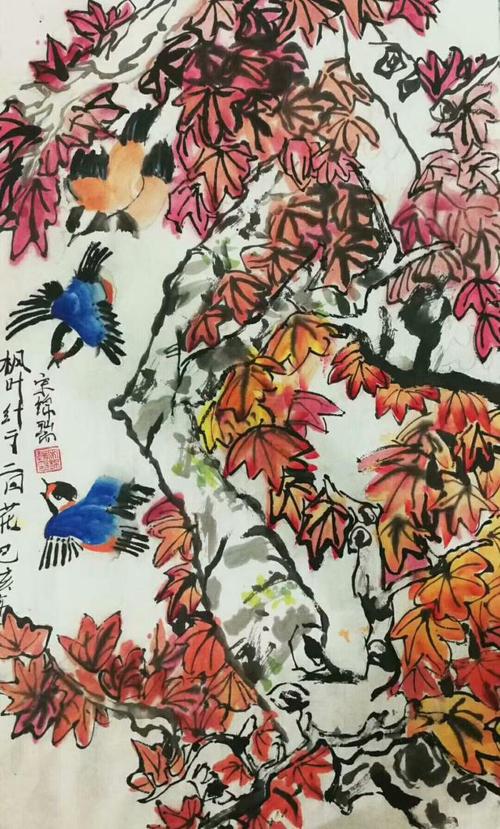 2月花满诗的霜叶红