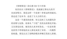 青铜葵花第一章读后感