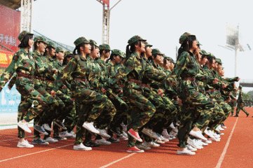 高中军事训练口号