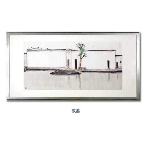 吴冠中：双燕