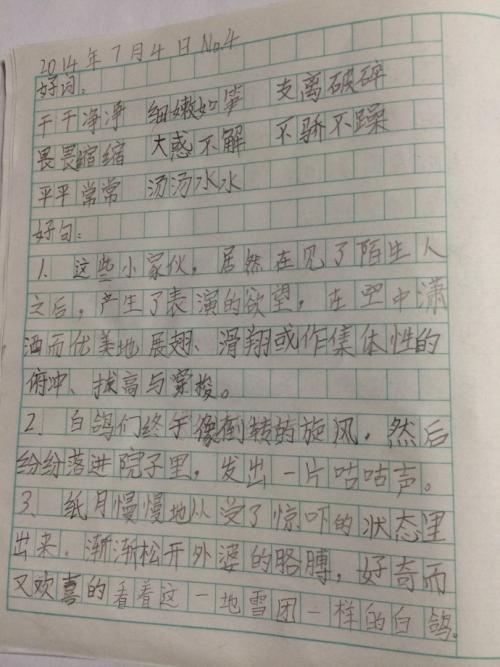 好段落节选200字