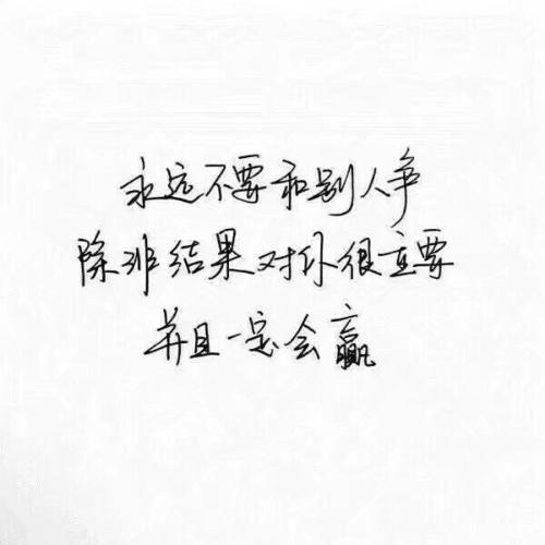 经典语录：对不起自己，因为别人很难为自己做