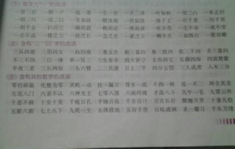 成语写春