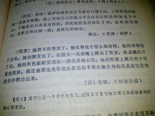 角色描述片段