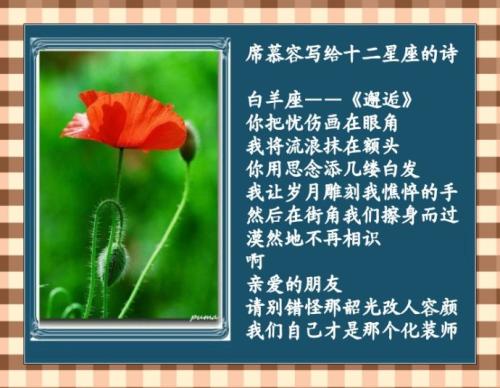 席慕容：成千上万的镜子就像一千个湖，每个湖都有自己的反射